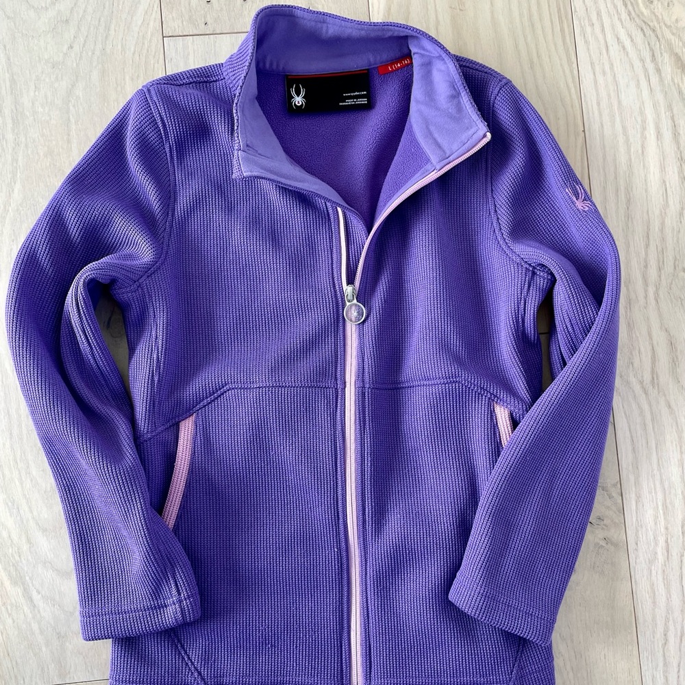 Spyder jacket kids ski mid layer large